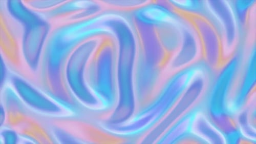 Abstract Iridescent Fluid Waves Morphing Background