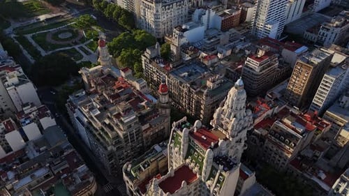 Panoramic Aerial View of Buenos Aires Largest City Argentina Beautiful Latin American Metropolis