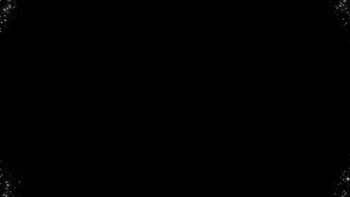 Sparkling Glitter Particles Forming Animated Frame