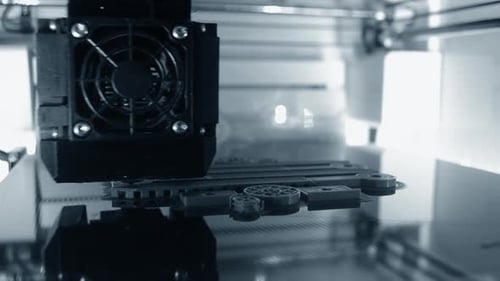 3D Printer Creating Component Layer by Layer