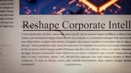 Titres de titres de style de journal personnalisés Ll Ms Reshape Corporate Intelligence