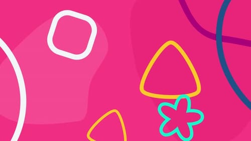 Geometric Animated White Line Background