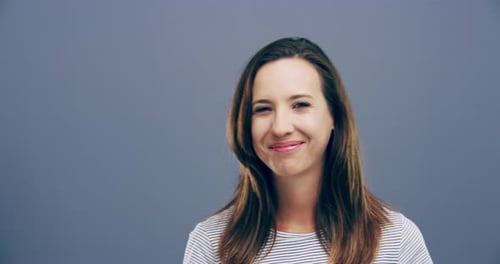 Smiling Woman Winking at the Camera
