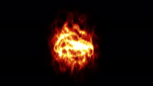 Abstract Pulsating Fire Sphere Loop