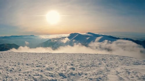 Frozen Winter Mountains