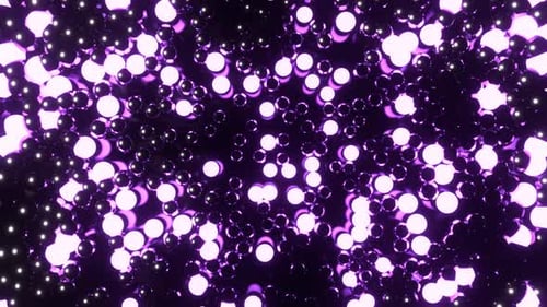 Violetter pulsierender leuchtender Punkthintergrund Vj Loop I 4K