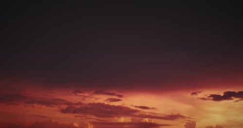 Dramatic Twilight Skies with Fiery