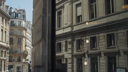 Cityscape View of Charming Parisian Streets in the Capital of France