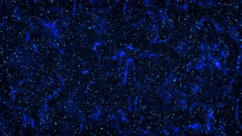 Abstract Blue Particle Wave Flow Background