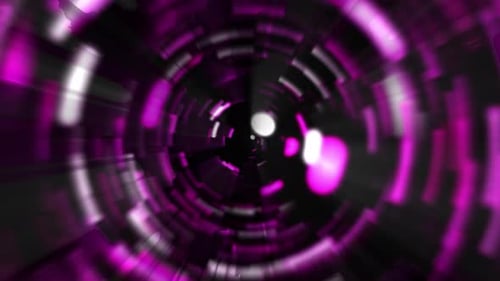 Vj Loop Tunnel Background Pink 4K