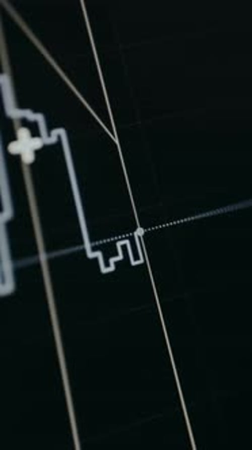 Step Line Stock Market Chart