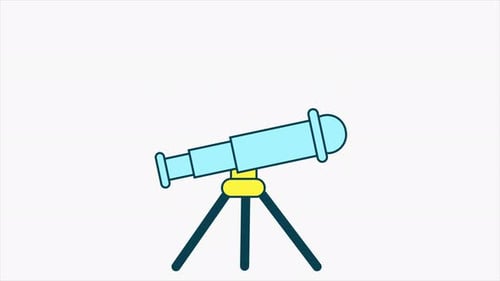 Detalhes do telescópio plano se transformando em 4K