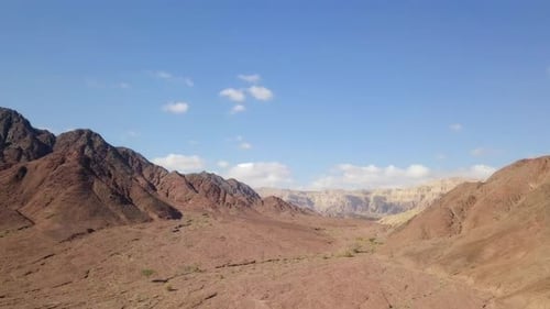 Dry desert landscape, Aerial view