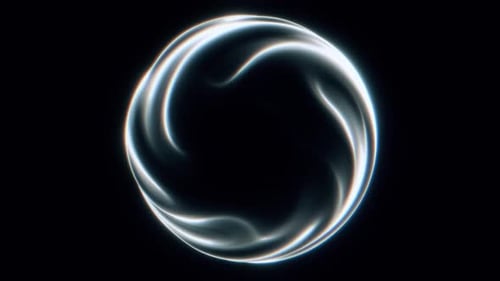 Abstract Circular Fractal Formation Looping Background