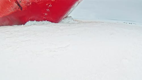 Ship Breaking Through The Ice