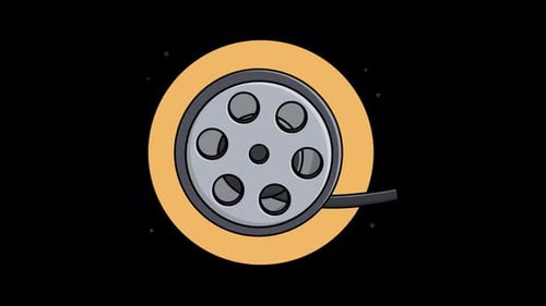 Film Reel Circle. Film Equipment Concept Animation Video - Transparent