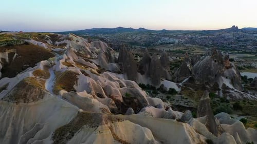 Drone Shot of Beautiful Rock Formation Landscape