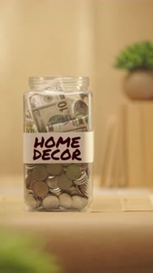 Saving Money for Home Decor in a Jar