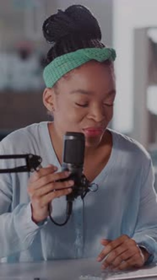 A Woman Showcases Her Passion for Music and Tech in a Video