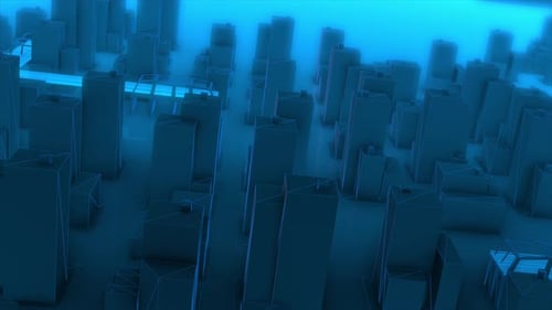 Technology City Buildings 4K