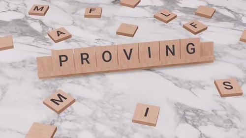 3D Wooden Letter Tiles Forming Word Animation