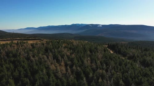 Aerial of the mountains 4K