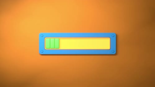 Animated progress bar loading data process