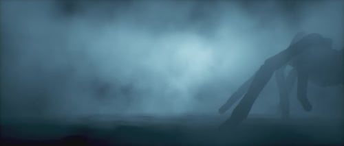 Creepy Spider Silhouette Walk Horror Transition