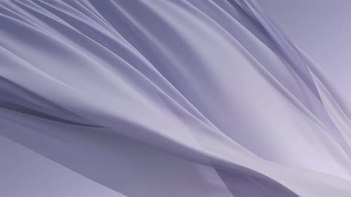 Abstract Flowing White Fabric Loop Background
