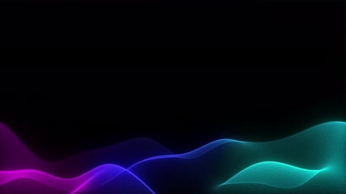 Abstract Wavy Vibrant Lower Third with Copy Space