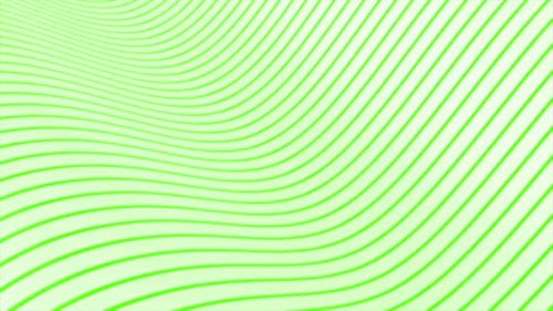Clean And Simple White And Green Waving Lines