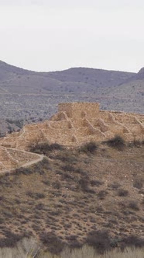 Vertical Video Tuzigoot National Monument Zoom In
