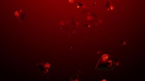 Animación de bucle de fondo de amor para el día de San Valentín