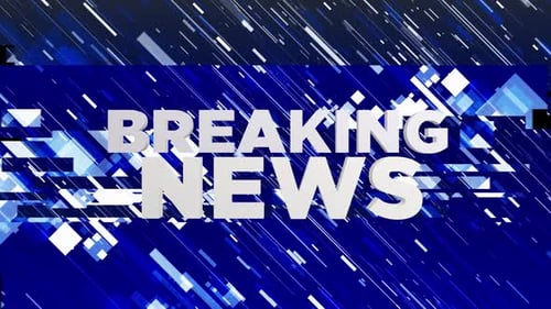 Broadcast News Transition Alpha channel Looped