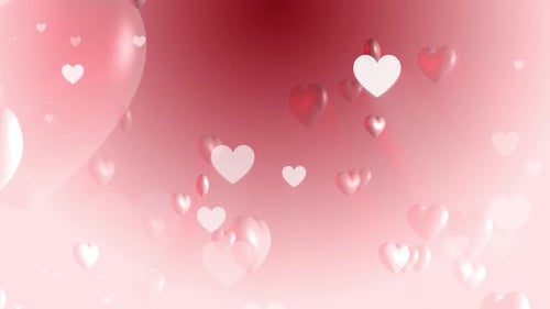 Valentines Hearts Background Loop
