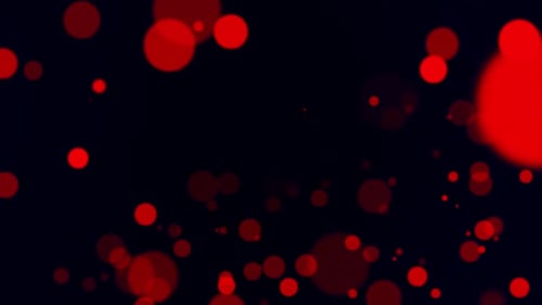 Red Golden Particles Abstract Background with Shining Golden Floating Dust