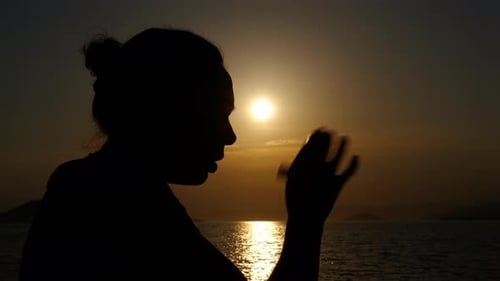 Female with Asthma By Sea