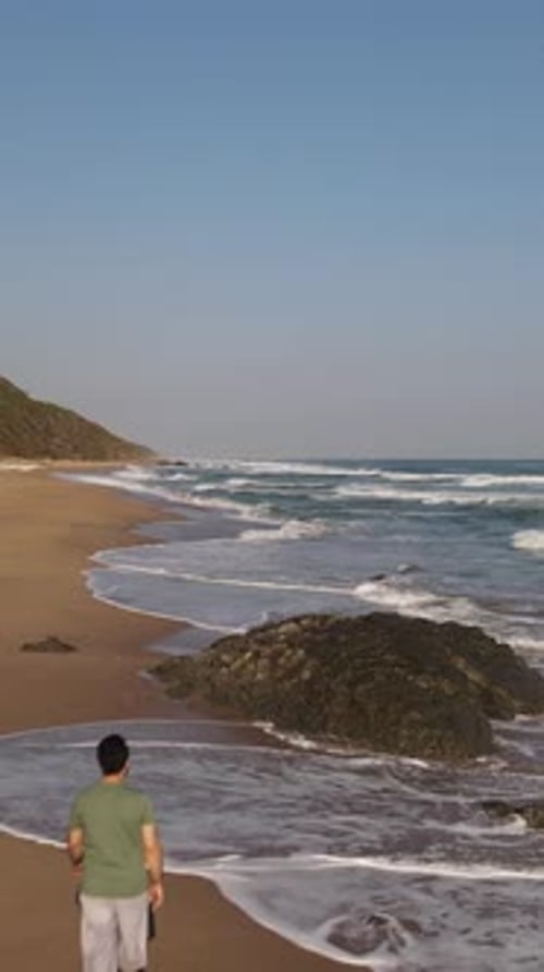 Walking Beach Aerial View