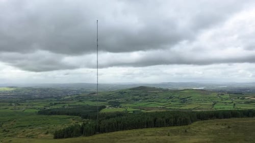 Aerial View of the Strabane Transmitting Station in Northern Ireland