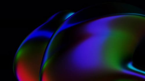 Abstract Shape Motion on Dark Background - Seamless Loop