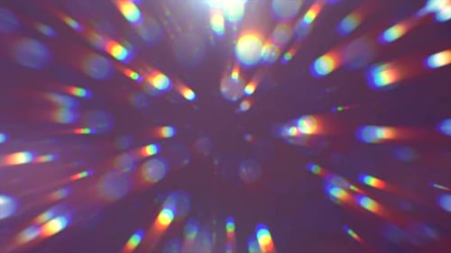 Dynamic Abstract Rainbow Light Rays Background