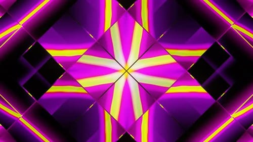 Abstract Neon Geometric Pattern Motion Background