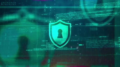 Protection On High Technology Futuristic Background