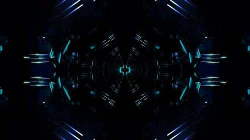 Pulsing Neon Disco Lights Create a Mesmerizing and Rhythmic VJ Loop