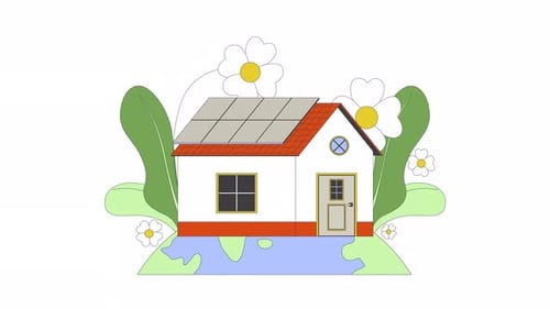 Energía solar para animación 2D doméstica