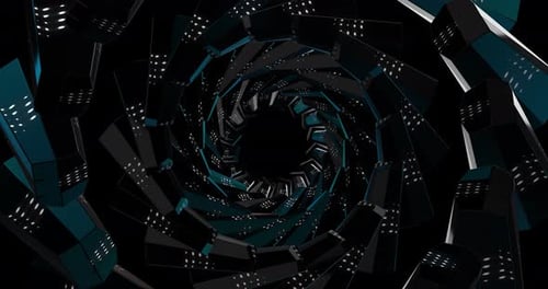 Animation tunnel de couleur abstraite 4K VJ 29
