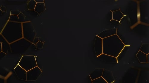 Polygon Golden Background