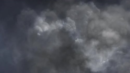 Ominous Storm Clouds Swirling Dramatically in Sky