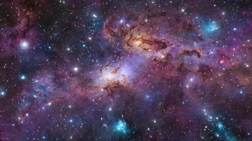 Fly Through the Cosmos Animated Space Travel Adventure