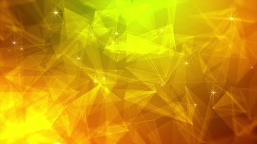 Plexus Technology Digital Background Loop Golden